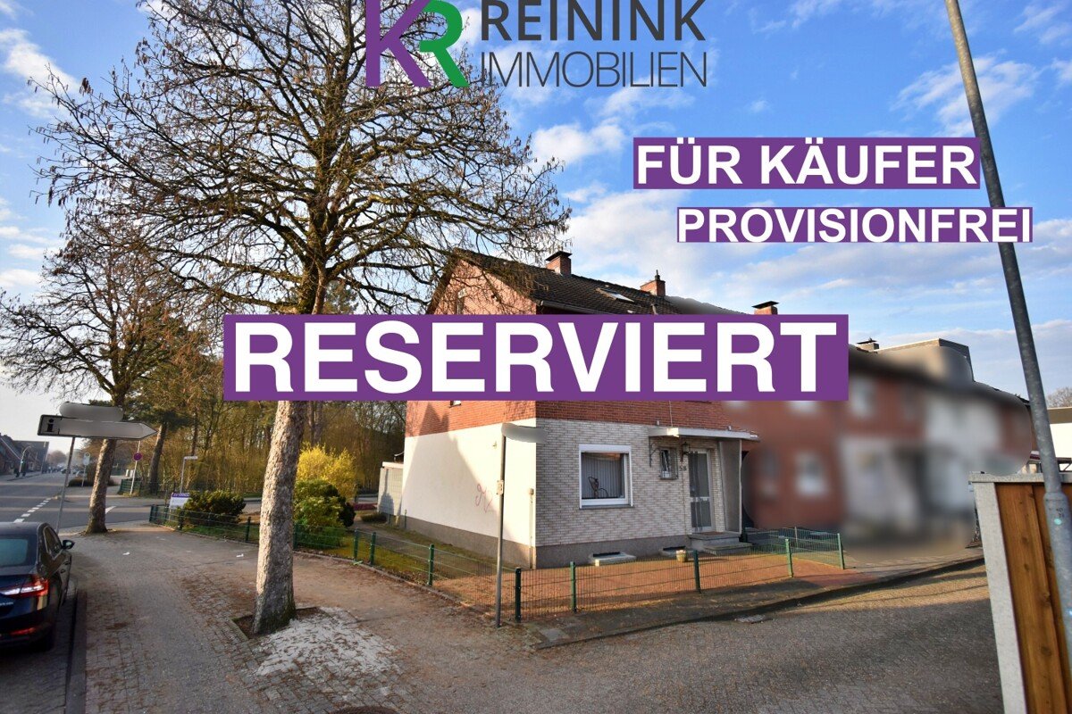 +RESERVIERT+ Provisionsfrei - Modernisierungsbedürftiges Reihenendhaus mit Teilkeller und Garage 