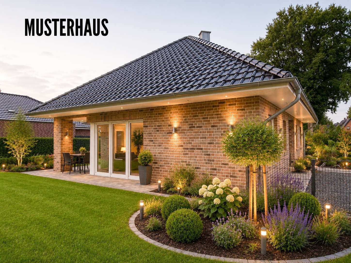 Provisionsfrei für Käufer! Ansprechender Neubau – Walmdachbungalow top Ausstattung