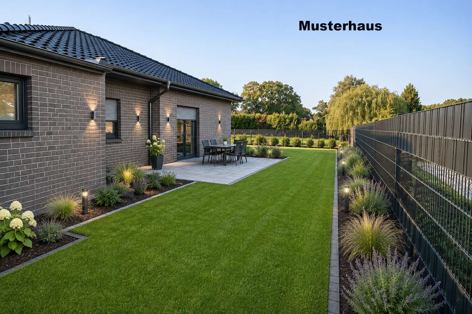Moderner klimafreundlicher Neubau-Walmdachbungalow!