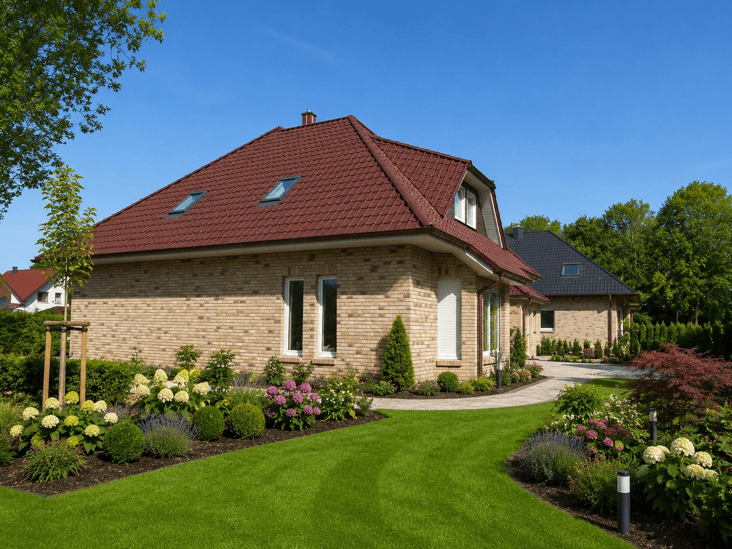 Provisionsfrei für Käufer! Klimafreundliche Exklusivität - Winkelwalmdachbungalow