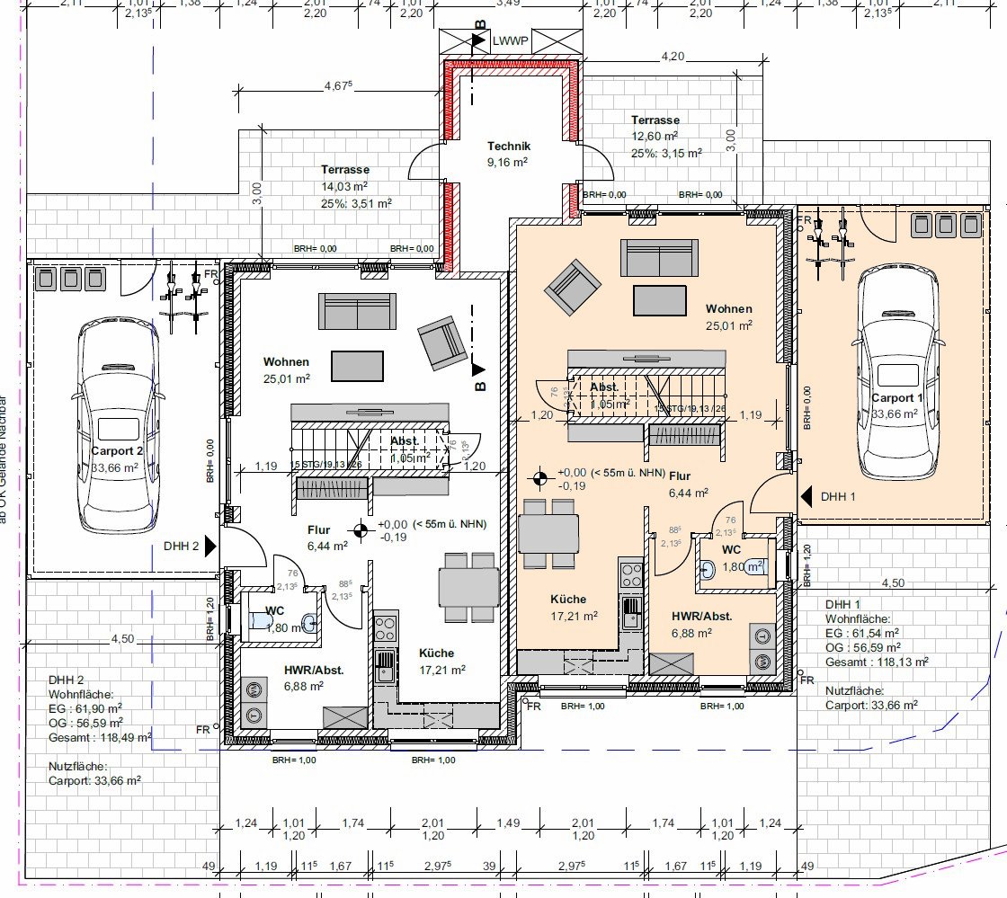 Moderne Neubau-DHH in Fürstenau – energieeffizient & provisionsfrei für Käufer