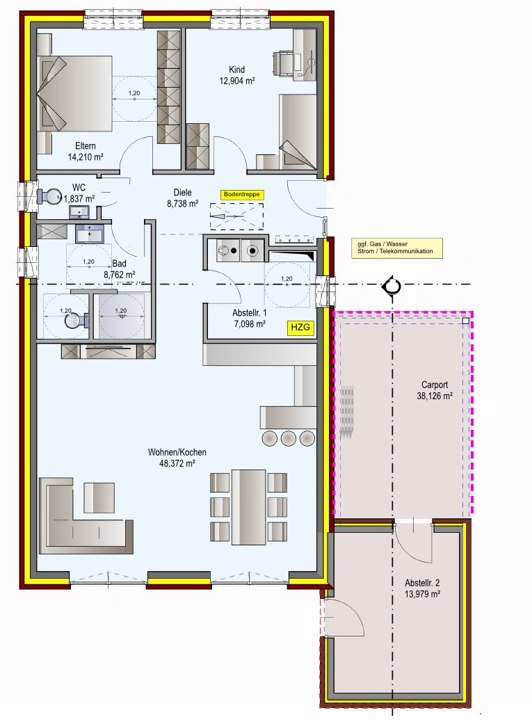 Käufer Provisionsfrei! Schicker Neubau-Bungalow - Sackgassenendlage!