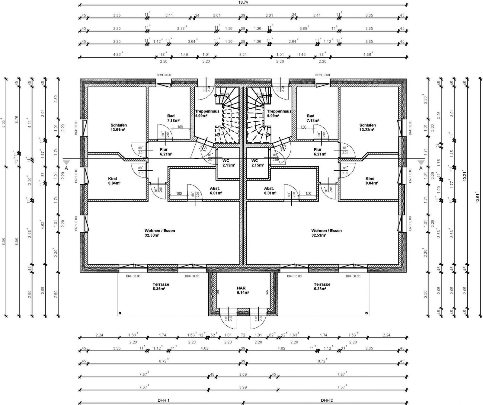 Neubau Mehrfamilienhaus mit 4 Wohnungen in Stadtrandlage