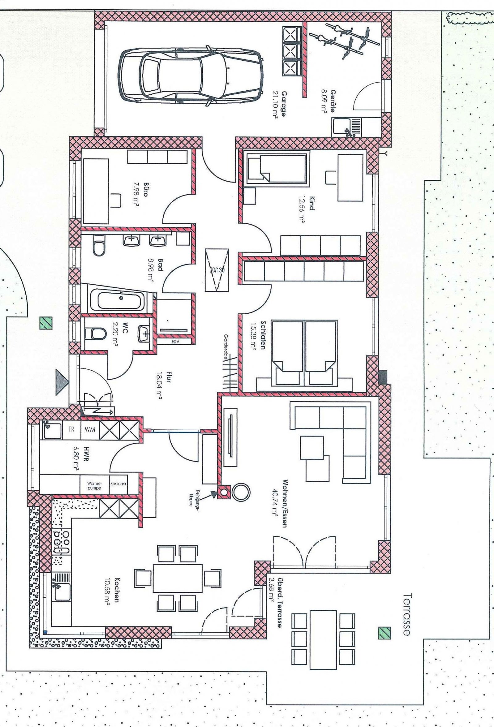 Überaus ansprechender Neubau – Satteldachbungalow in ruhiger Wohnlage