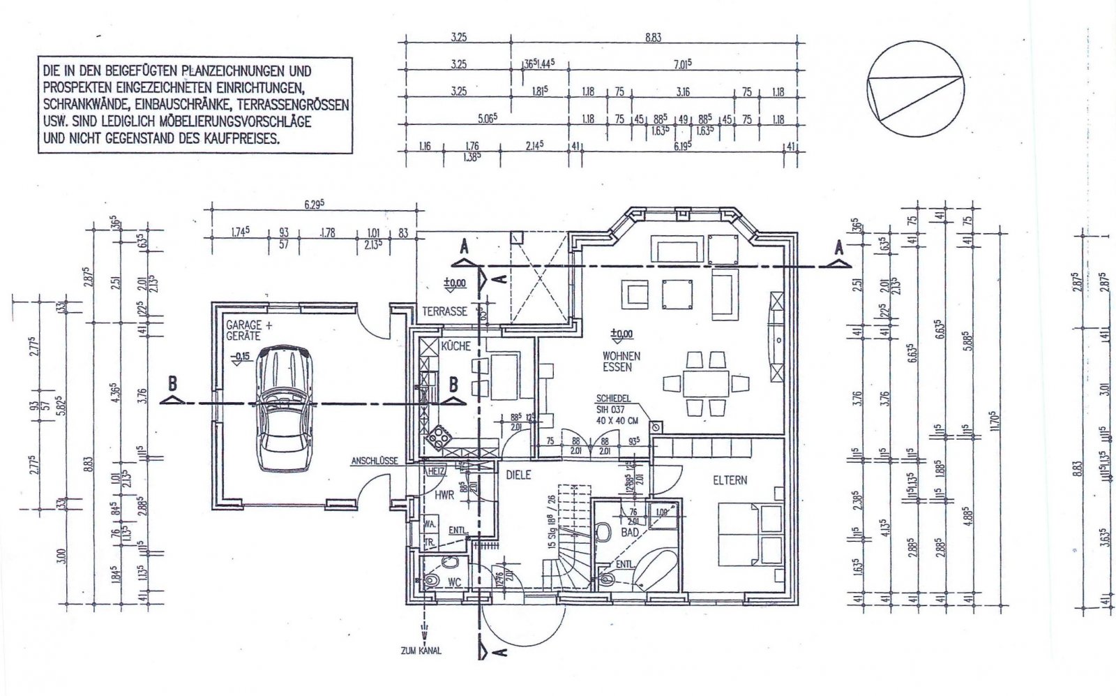 Exklusiver Neubau Winkelwalmdachbungalow in ruhiger Wohnlage