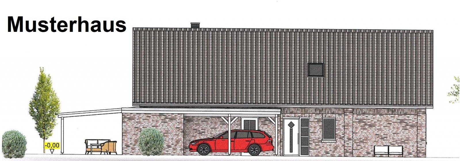 Exklusiver Neubau – Satteldachbungalow