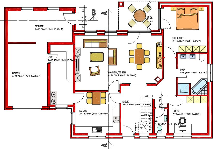 Provisionsfrei für Käufer: Neubau - Exklusiver Winkelwalmdachbungalow mit unverbaubarem Naturblick!