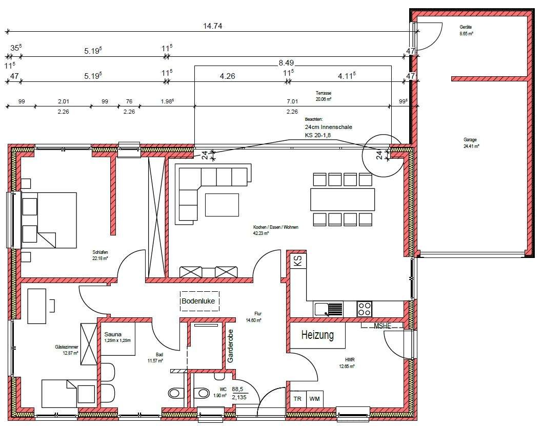 Grundriss EG Zeichnung Grundriss EG Zeichnung