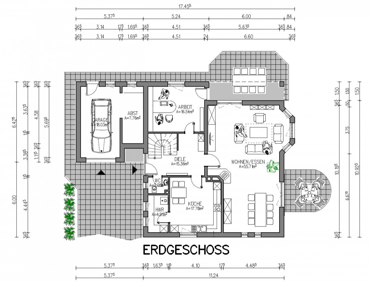 Grundriss Erdgeschoss Grundriss Erdgeschoss