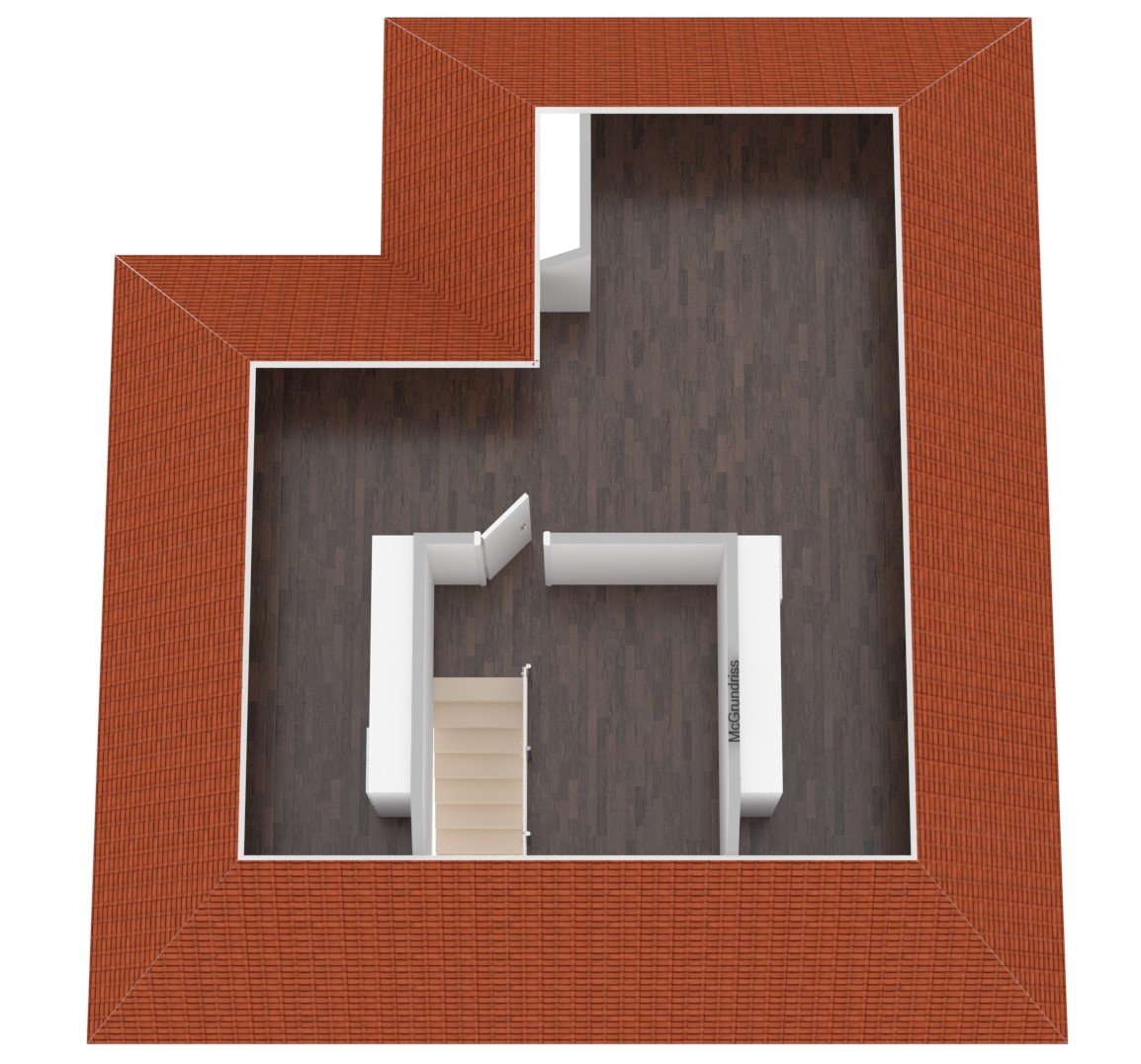 Dachgeschossgrundriss 3D Dachgeschossgrundriss 3D