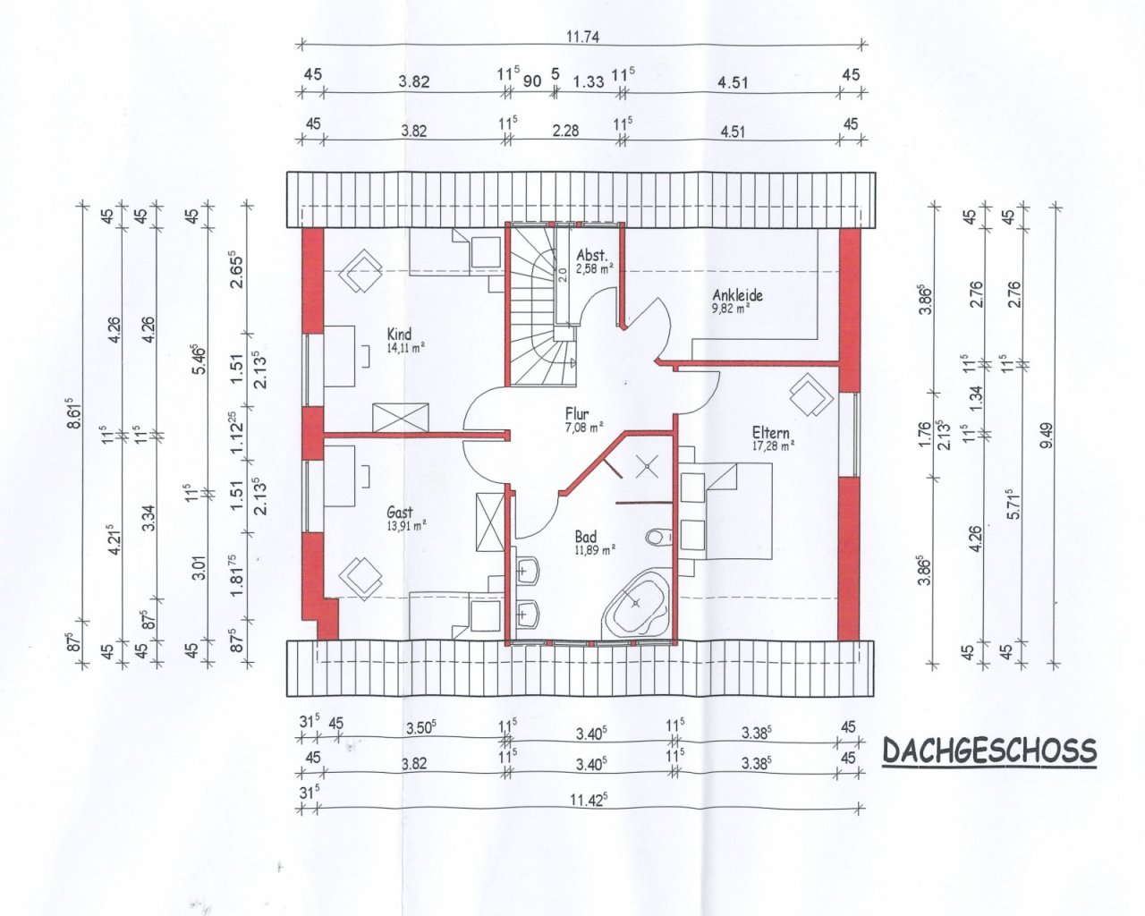Grundriss DG Grundriss DG