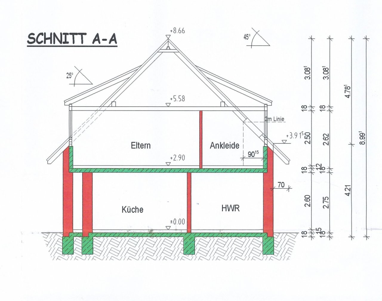 Schnitt Wohnhaus Schnitt Wohnhaus