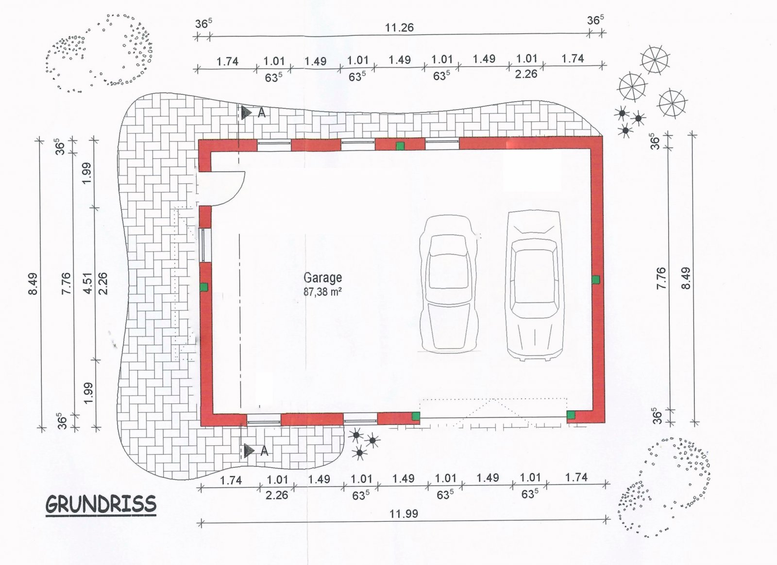 Grundriss Garage Grundriss Garage