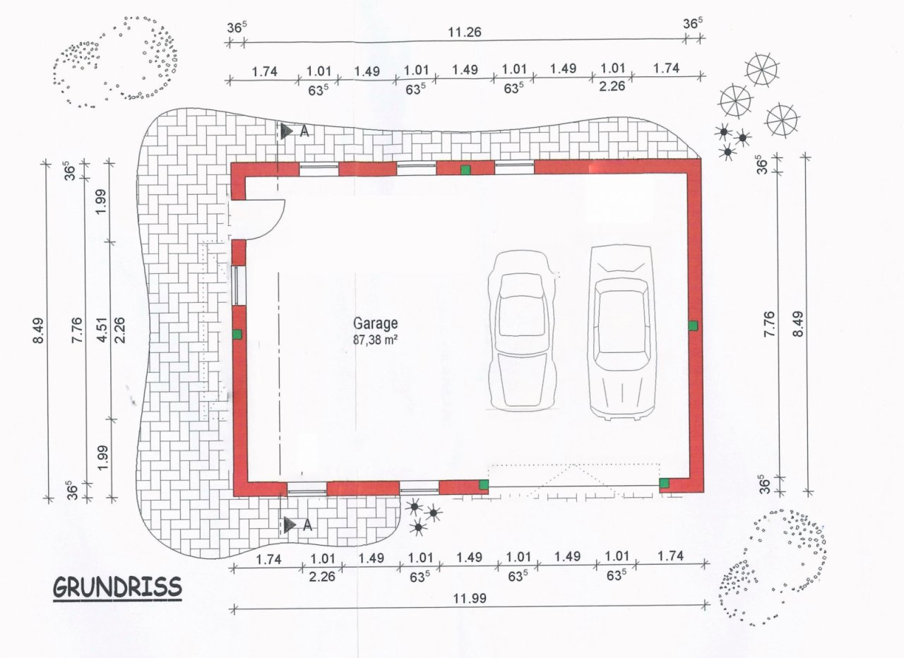 Grundriss Garage Grundriss Garage