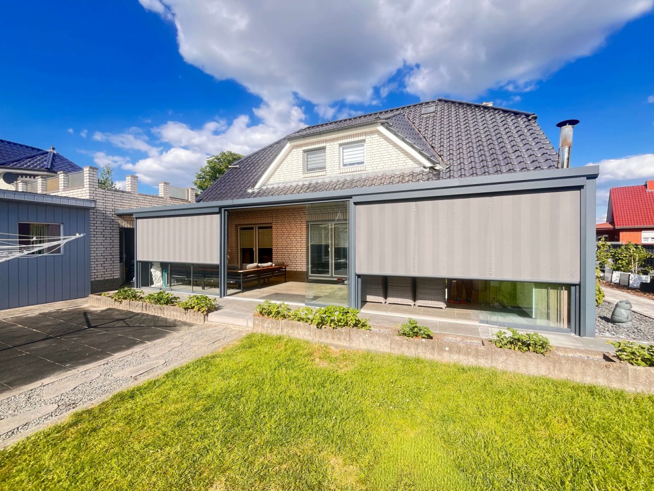 Senkrechte Beschattung Senkrechte Beschattung