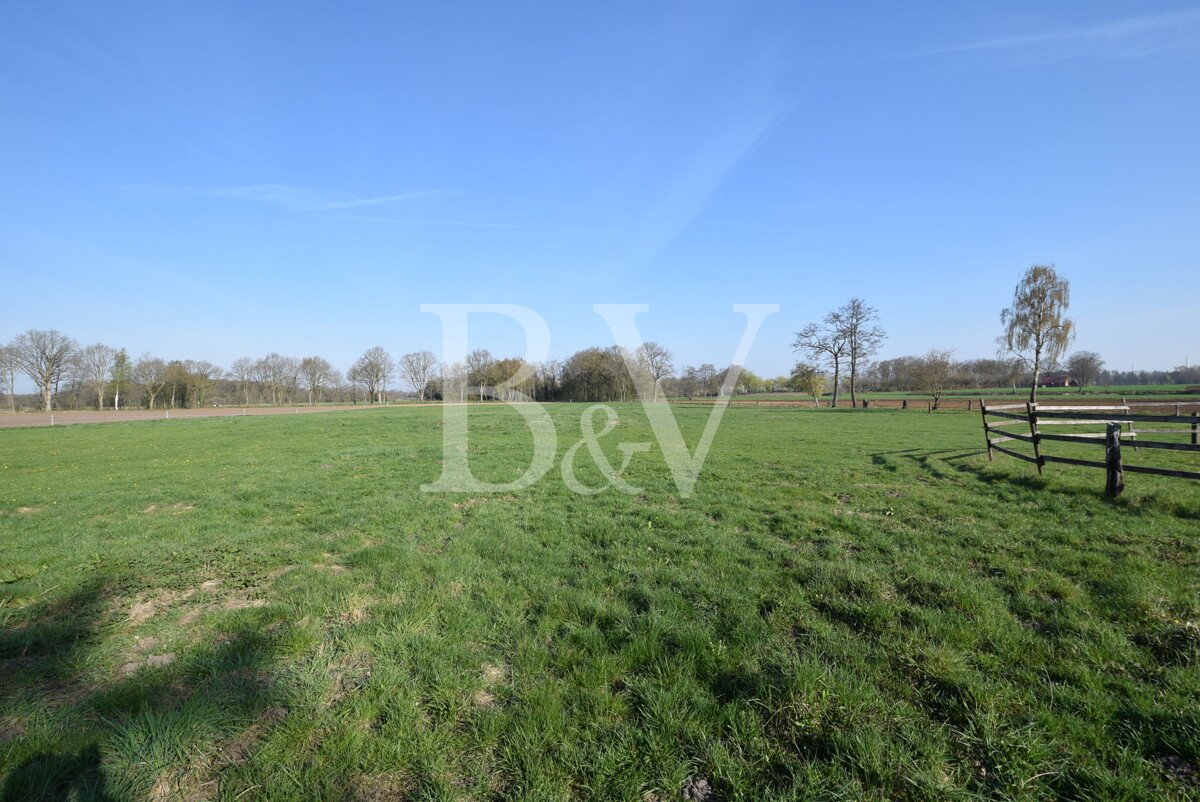 Volledig afgelegen locatie - boerderij of manege nabij Haselünne met aangrenzende weide te koop.