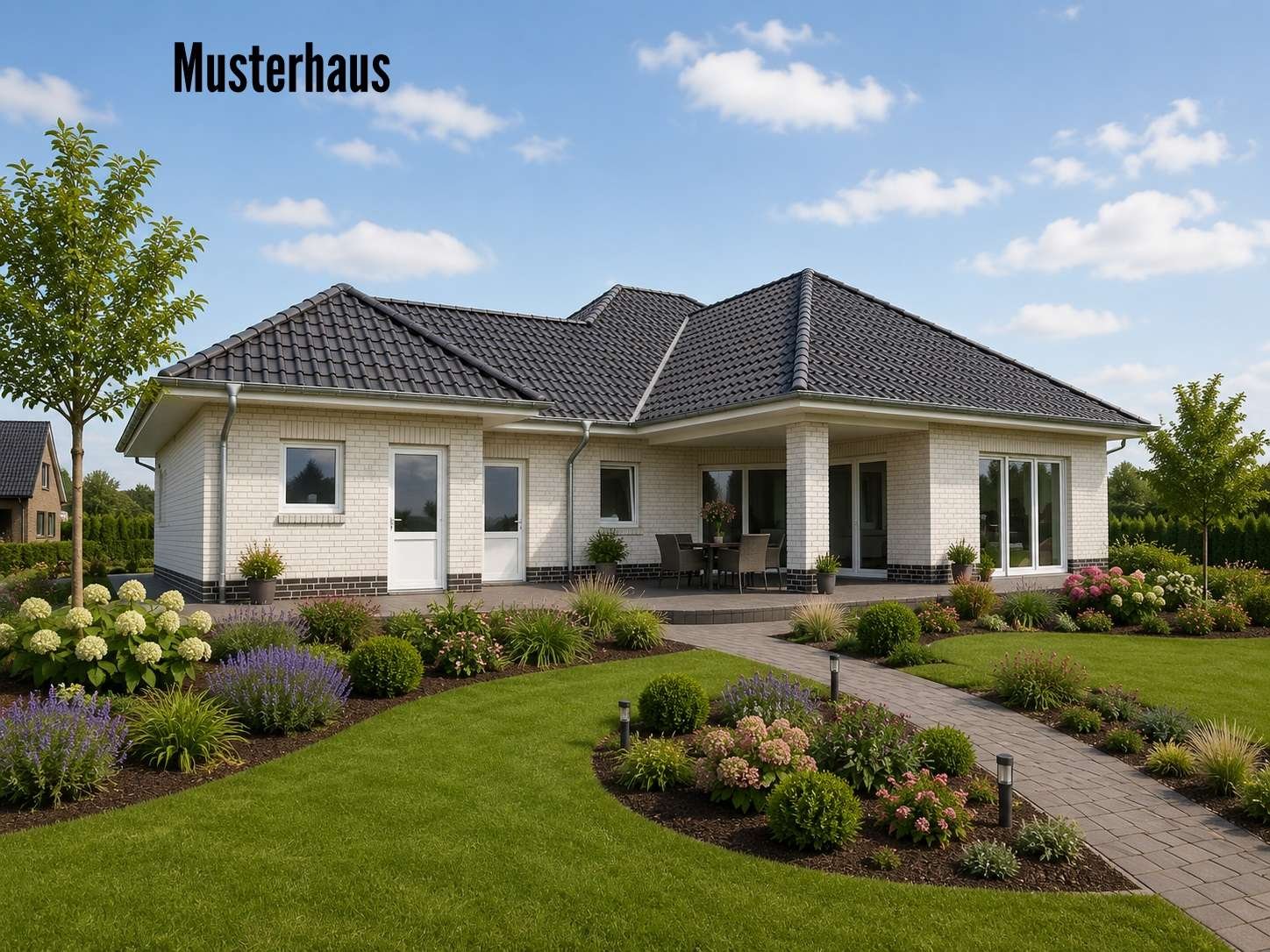 Ruime en moderne nieuwbouwbungalow met schilddak EH55!