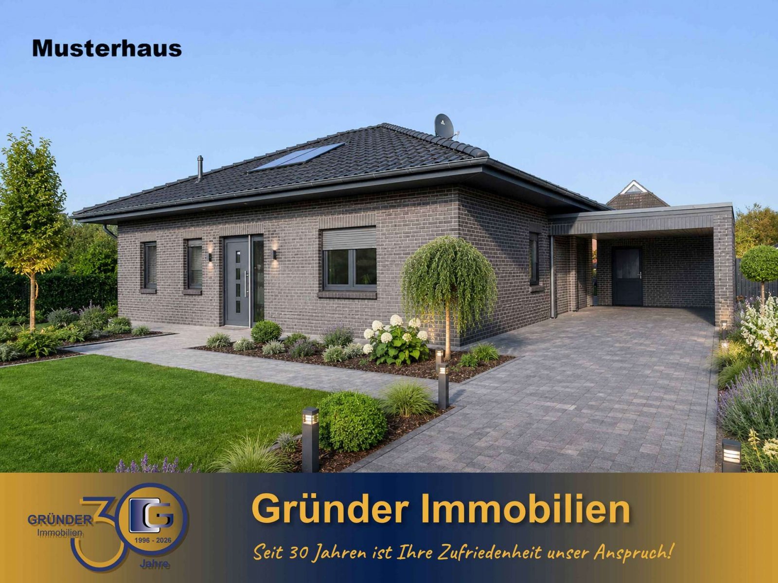 Moderne, klimaatvriendelijke, nieuw gebouwde bungalow met schilddak!
