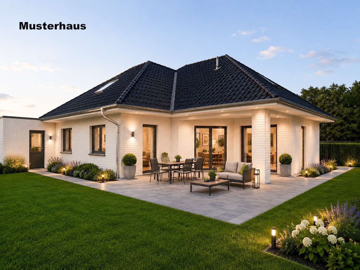 Geen commissie voor kopers! Nieuw gebouwde bungalow met schilddak - individuele wensen zijn mogelijk!