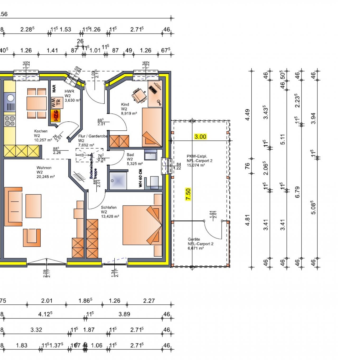 Grundriss EG rechts Grundriss EG rechts