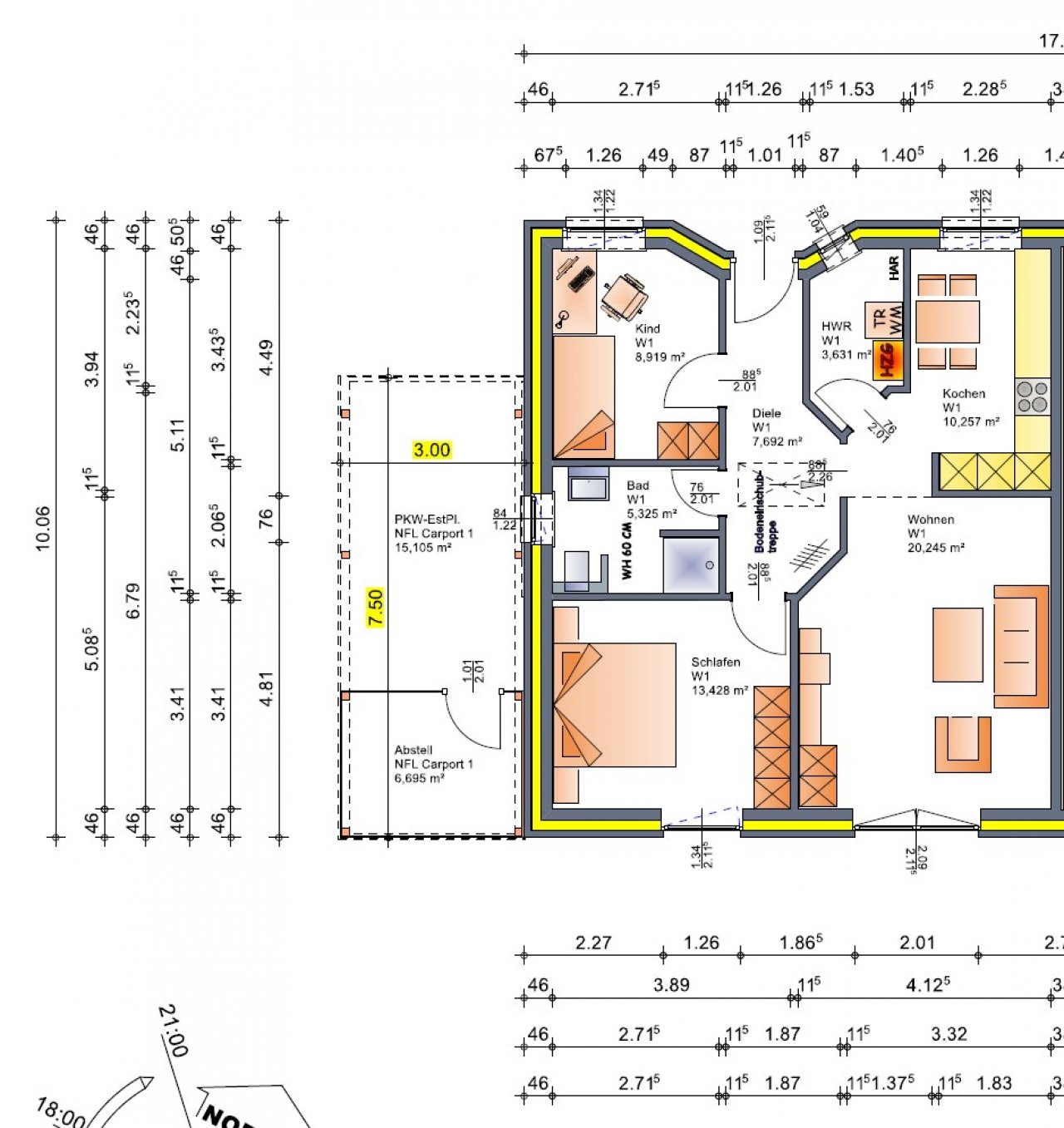 Grundriss EG links Grundriss EG links