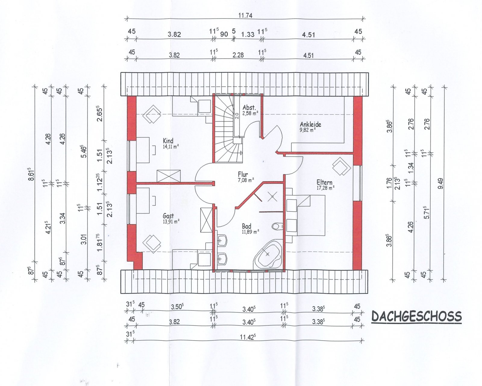 Grundriss DG Grundriss DG