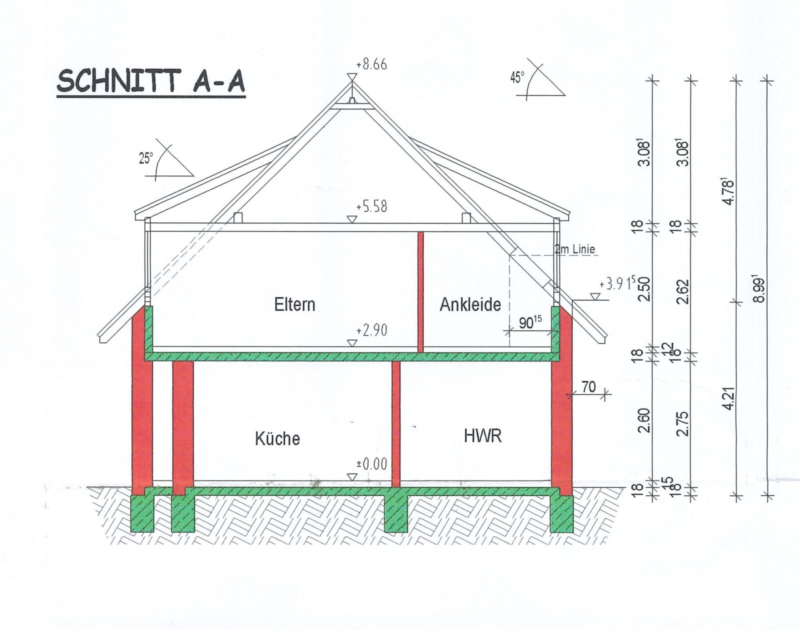 Schnitt Wohnhaus Schnitt Wohnhaus