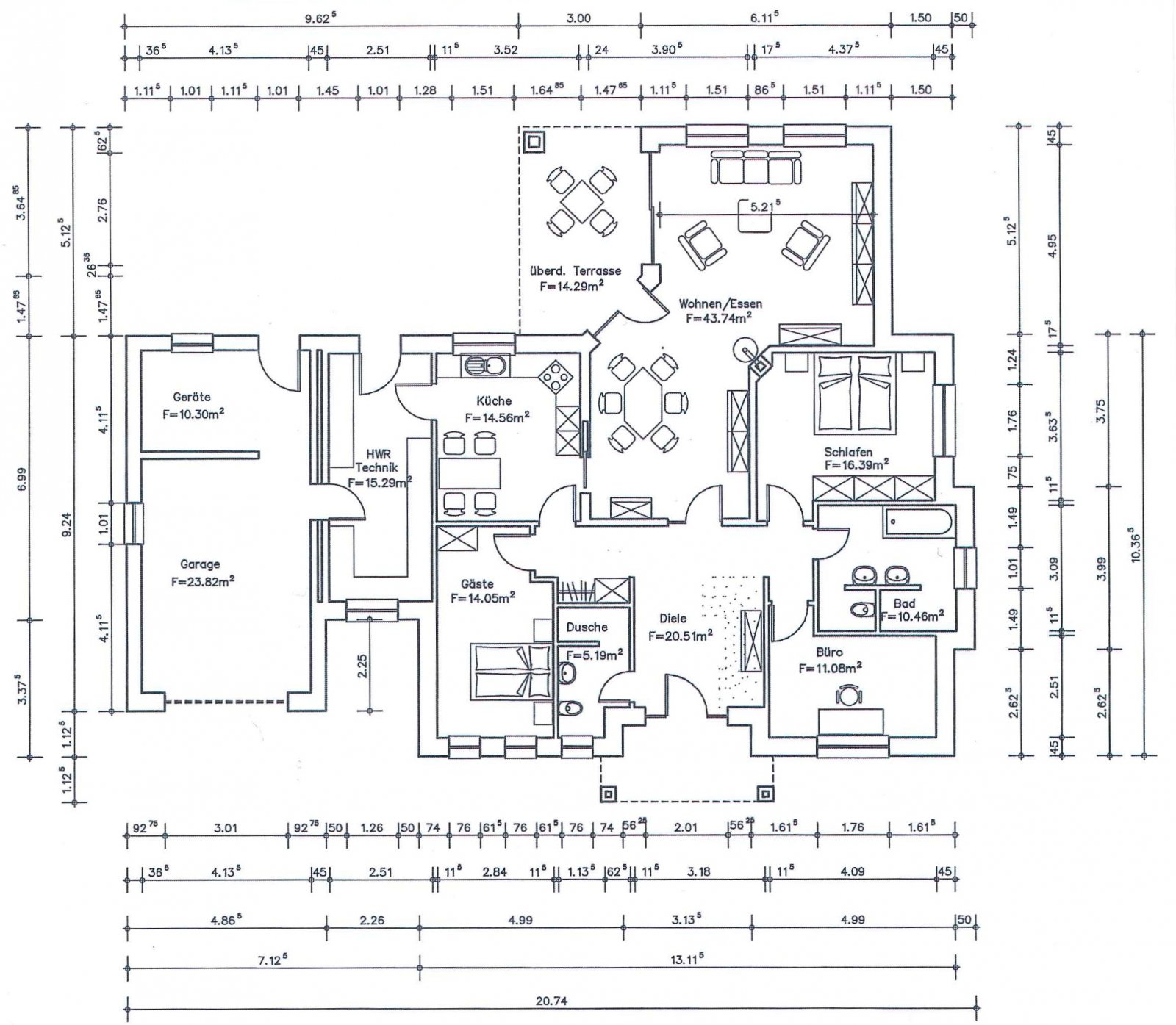 Wohnen auf einer Ebene – großzügig, elegant und energieeffizient!