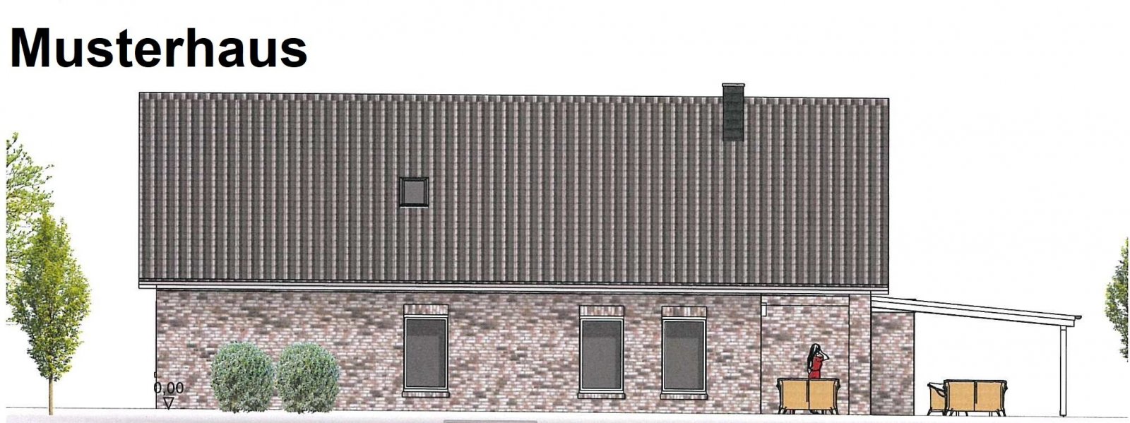 Exklusiver Neubau – Satteldachbungalow