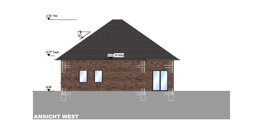 Zentraler geht es nicht! Eleganter komf. Neubauwalmdachbungalow in Bestwohnlage (Lückenbebauung)!