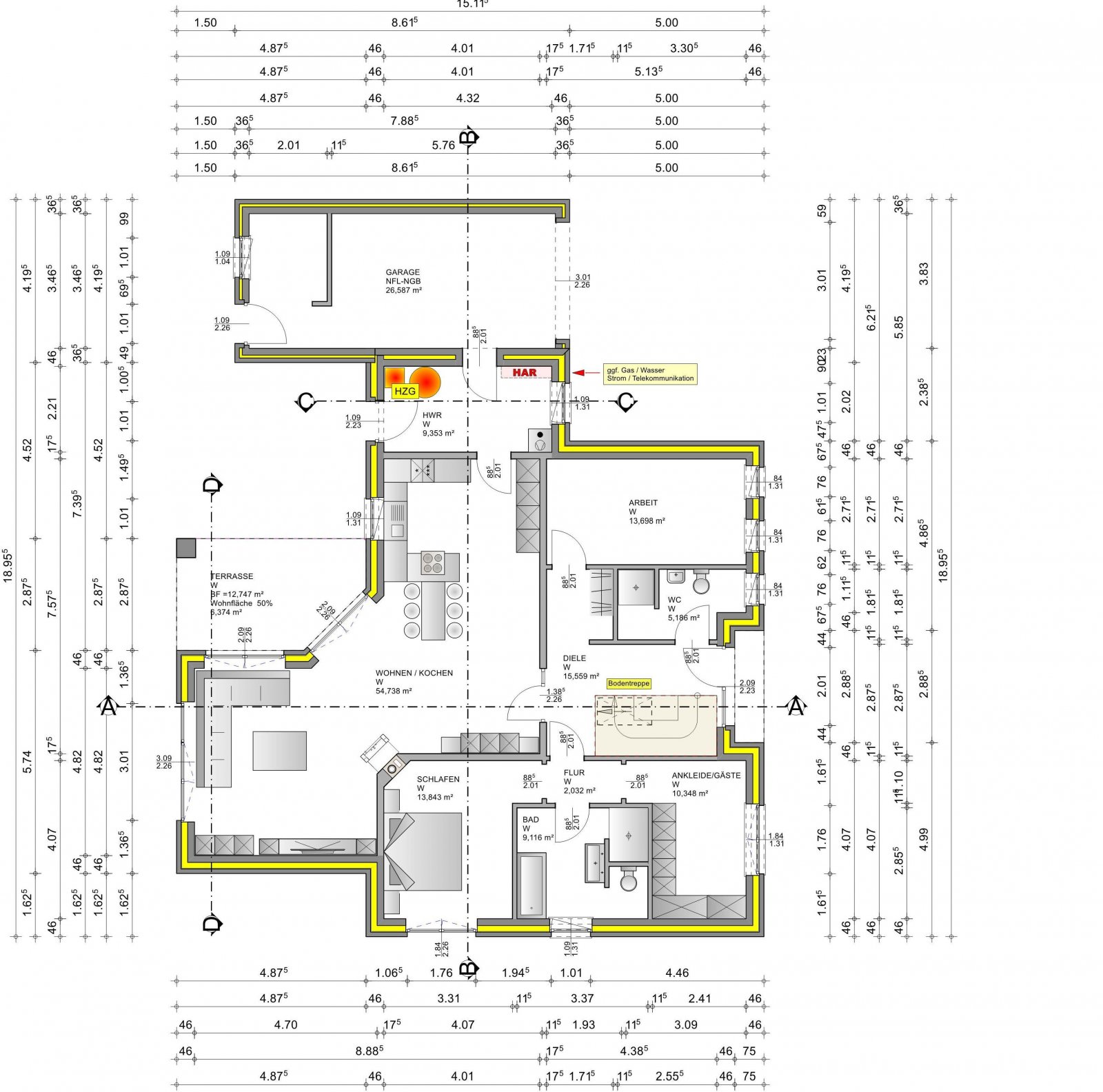 Großzügiger & moderner Neubau-Winkelwalmdachbungalow in schöner Wohnlage!