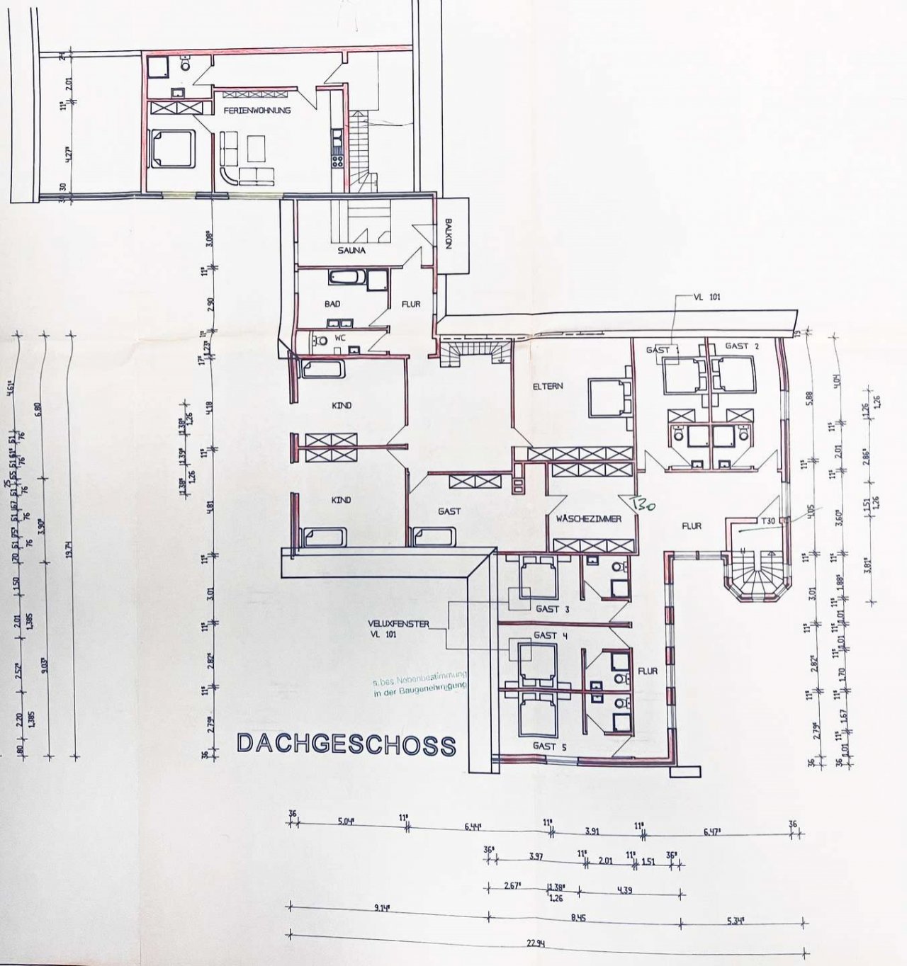 Plattegrond zolder Plattegrond zolder