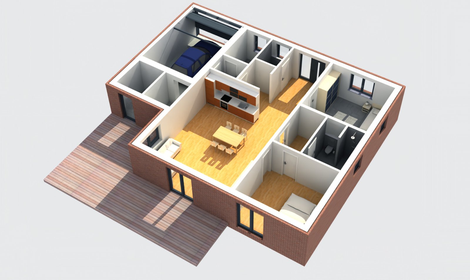 3D-plattegrond 3D-plattegrond