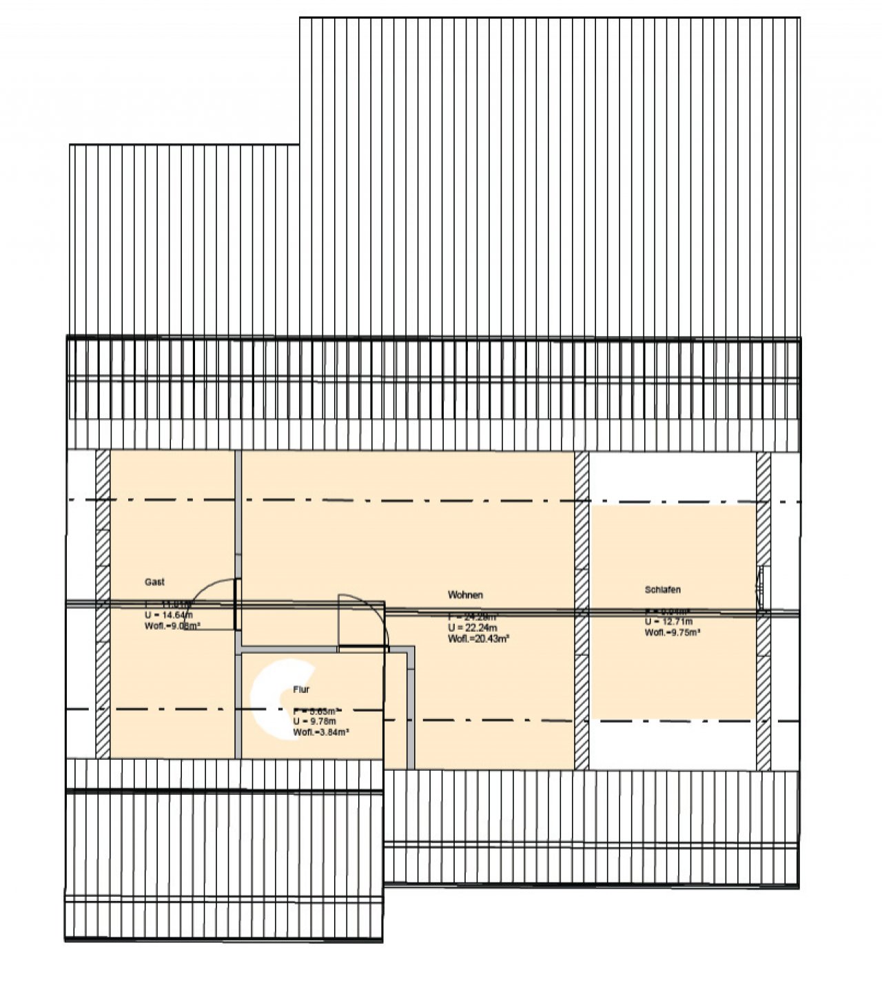 Plattegrond zolder Plattegrond zolder