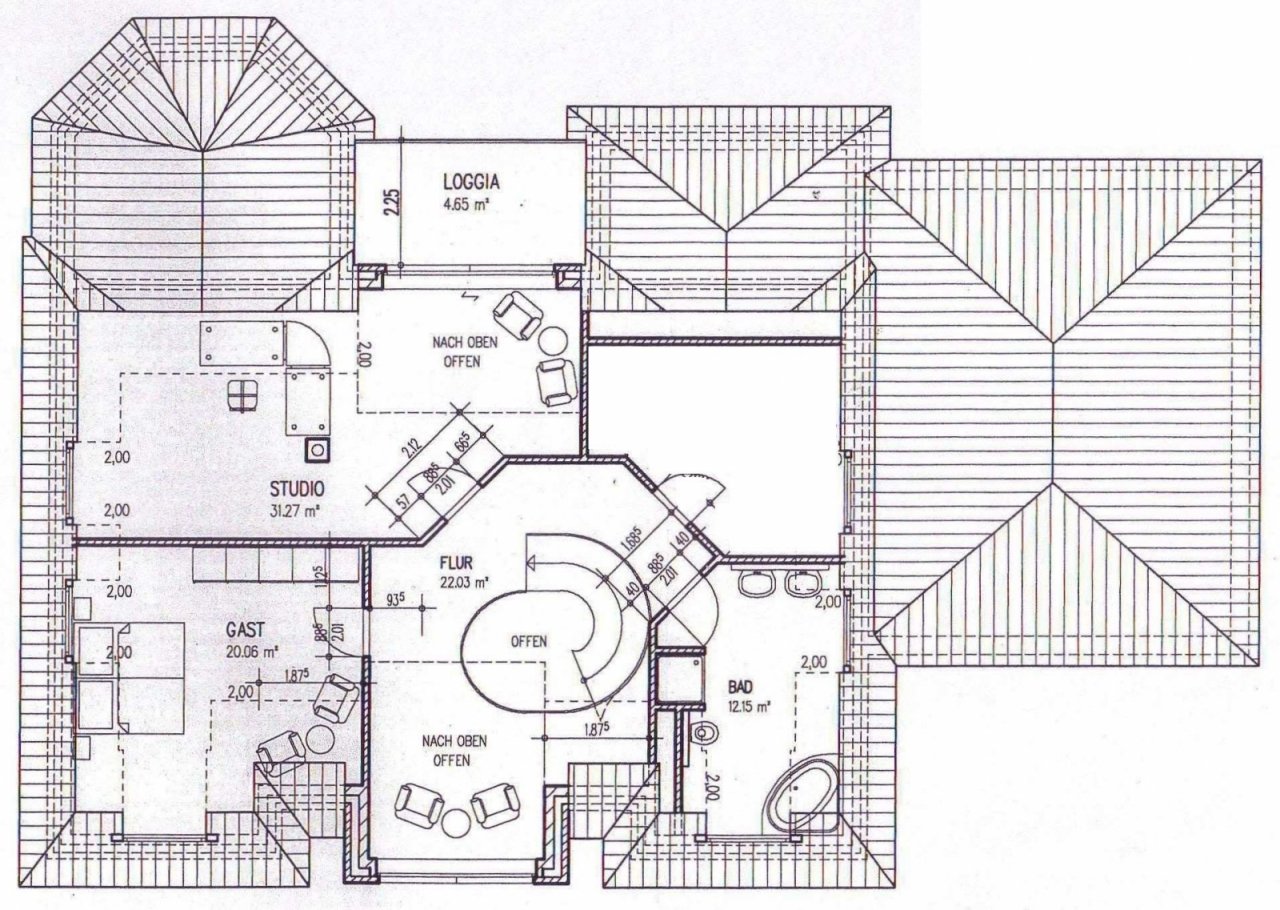 Plattegrond zolder Plattegrond zolder